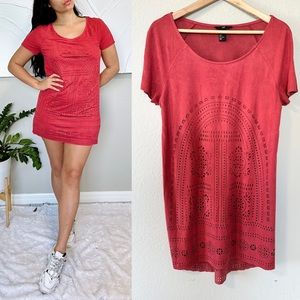 H&M Laser Cut Boho Shift Dress